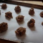 Chocolate Almond Stuffed Cookies with Pumpkin Hot Chocolate