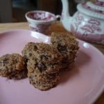 Chocolate Almond Stuffed Cookies with Pumpkin Hot Chocolate