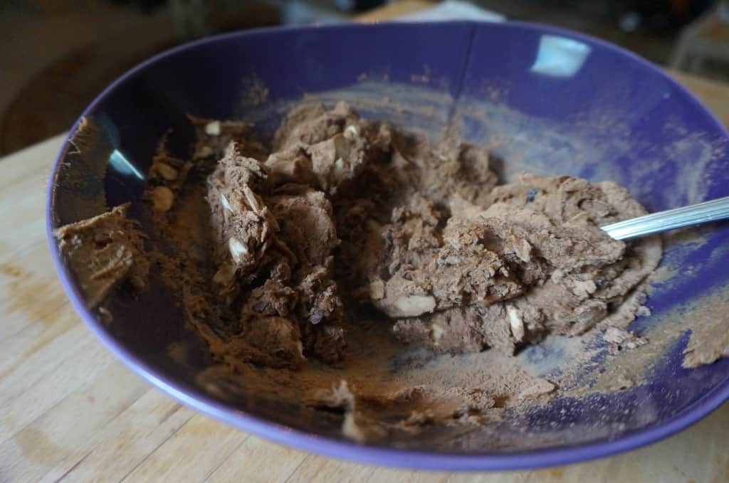 Chocolate Almond Stuffed Cookies with Pumpkin Hot Chocolate
