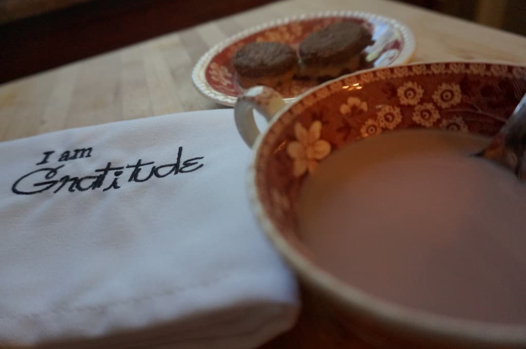 Chocolate Almond Stuffed Cookies with Pumpkin Hot Chocolate